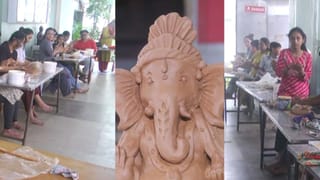 ಮನೆಯಲ್ಲೇ ಪರಿಸರ ಸ್ನೇಹಿ ಮಣ್ಣಿನ ಗಣಪತಿ ತಯಾರಿಸುವುದು ಹೇಗೆ? ಧಾರವಾಡದಲ್ಲೊಂದು ಮಾದರಿ ಕಾರ್ಯಾಗಾರ