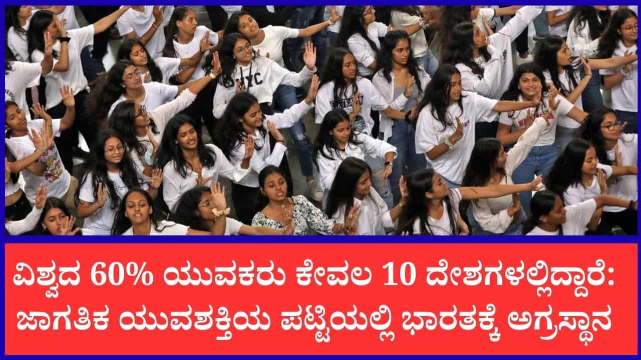 ಜಾಗತಿಕ ಯುವ ಜನಸಂಖ್ಯೆ ವರದಿ: ಭಾರತ ಪ್ರಥಮ; ಚೀನಾ, ಪಾಕಿಸ್ತಾನ, ಅಮೆರಿಕವನ್ನು ಹಿಂದಿಕ್ಕಿದ ಭಾರತೀಯ ಯುವಕರ ಸಂಖ್ಯೆ ಜಾಗತಿಕ ಯುವ ಜನಸಂಖ್ಯೆ ವರದಿ: ಭಾರತ ಪ್ರಥಮ; ಚೀನಾ, ಪಾಕಿಸ್ತಾನ, ಅಮೆರಿಕವನ್ನು ಹಿಂದಿಕ್ಕಿದ ಭಾರತೀಯ ಯುವಕರ ಸಂಖ್ಯೆ