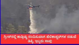ಗ್ರೀಸ್​ನಲ್ಲಿ ಕಾಡ್ಗಿಚ್ಚು ನಂದಿಸುವಾಗ ಭೀಕರ ದುರಂತ