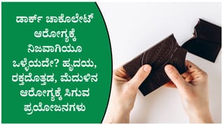 70% ಕೋಕೋ ಇರುವ ಡಾರ್ಕ್ ಚಾಕೊಲೇಟ್ ಏಕೆ ಒಳ್ಳೆಯದು? ವೈದ್ಯರು ಹೇಳಿರುವ ಮಾಹಿತಿ ಇಲ್ಲಿದೆ