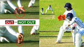 ಔಟ್ ಅಥವಾ ನಾಟೌಟ್? ವಿವಾದಕ್ಕೆ ಕಾರಣವಾದ ಅಂಪೈರ್ ತೀರ್ಪು!