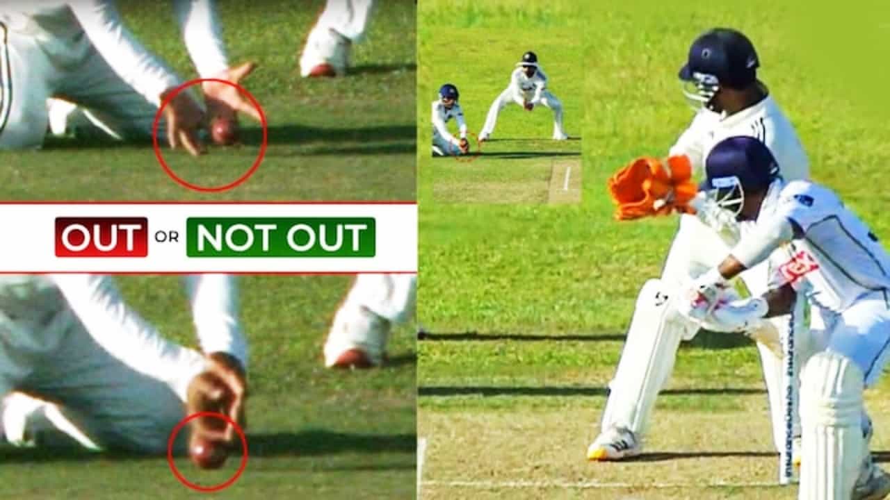 ಔಟ್ ಅಥವಾ ನಾಟೌಟ್? ವಿವಾದಕ್ಕೆ ಕಾರಣವಾದ ಅಂಪೈರ್ ತೀರ್ಪು!