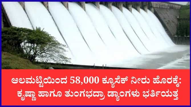 ರಾಜ್ಯದ ಜಲಾಶಯಗಳ ಇಂದಿನ ನೀರಿನ ಮಟ್ಟ