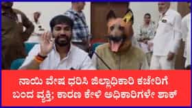 ನಾಯಿ ವೇಷ ಧರಿಸಿ ಜಿಲ್ಲಾಧಿಕಾರಿ ಕಚೇರಿಗೆ ಬಂದ ವ್ಯಕ್ತಿ; ಕಾರಣ ಏನು ಗೊತ್ತಾ?