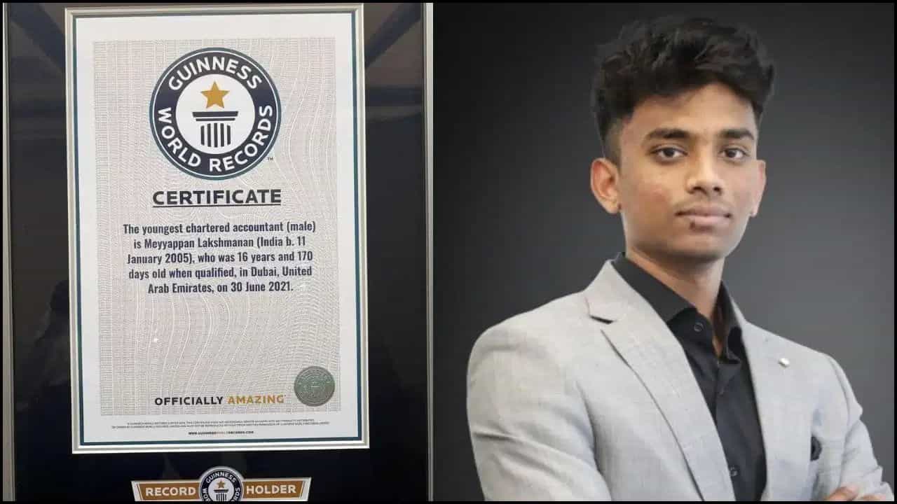 Lakshmanan Meyyappan: ವಿಶ್ವದ ಅತ್ಯಂತ ಕಿರಿಯ ಚಾರ್ಟರ್ಡ್ ಅಕೌಂಟೆಂಟ್ ಆಗಿ ಗಿನ್ನೆಸ್ ದಾಖಲೆ ಬರೆದ 16 ವರ್ಷದ ಯುವಕ Lakshmanan Meyyappan: ವಿಶ್ವದ ಅತ್ಯಂತ ಕಿರಿಯ ಚಾರ್ಟರ್ಡ್ ಅಕೌಂಟೆಂಟ್ ಆಗಿ ಗಿನ್ನೆಸ್ ದಾಖಲೆ ಬರೆದ 16 ವರ್ಷದ ಯುವಕ