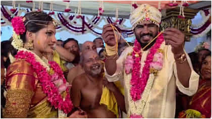 ಪಾವನಾ ಕೊರಳಿಗೆ ತಾಳಿ ಕಟ್ಟಿದ ನಟ ಚಿಕ್ಕಣ್ಣ; ಮದುವೆಯ ಸುಂದರ ವಿಡಿಯೋ ನೋಡಿ..