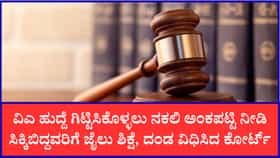 ನಕಲಿ ಪಿಯುಸಿ ಅಂಕಪಟ್ಟಿ ನೀಡಿ ವಿಎ ಹುದ್ದೆ ಪಡೆದಿದ್ದವರಿಗೆ ಕೋರ್ಟ್​​ ಶಾಕ್​