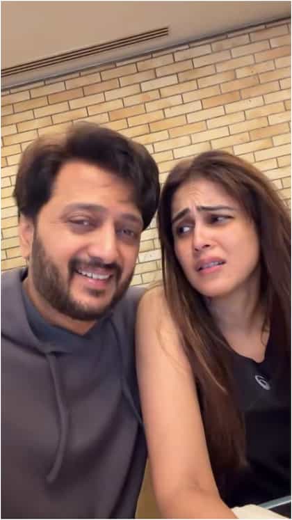 ಪತ್ನಿ ಜೆನಿಲಿಯಾ ಕಾಲೆಳೆದ ರಿತೇಶ್ ದೇಶ್​ಮುಖ್