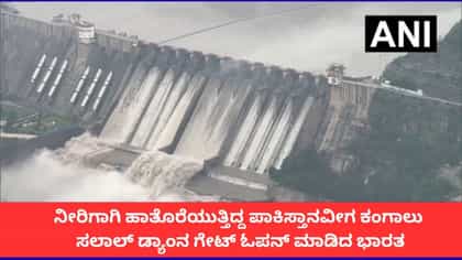 ಸಲಾಲ್ ಡ್ಯಾಂನ ಗೇಟ್​ ಓಪನ್ ಮಾಡಿದ ಭಾರತ; ಪಾಕಿಸ್ತಾನ ಕಂಗಾಲು