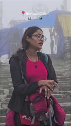 ಹೇಮಕುಂಡ ಟ್ರೆಕ್ ಮಾಡಿದ ನಟಿ ಸಂಗೀತಾ ಶೃಂಗೇರಿ
