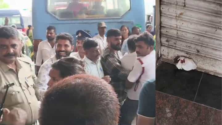 ರಾಮನಗರ KSRTC ಬಸ್ ನಿಲ್ದಾಣದಲ್ಲಿ ಹೈಡ್ರಾಮಾ: ಅಂಗಡಿ ತೆರವು ಕಾರ್ಯಾಚರಣೆಗೆ ವ್ಯಾಪಾರಿಗಳ ತೀವ್ರ ವಿರೋಧ ರಾಮನಗರ KSRTC ಬಸ್ ನಿಲ್ದಾಣದಲ್ಲಿ ಹೈಡ್ರಾಮಾ: ಅಂಗಡಿ ತೆರವು ಕಾರ್ಯಾಚರಣೆಗೆ ವ್ಯಾಪಾರಿಗಳ ತೀವ್ರ ವಿರೋಧ