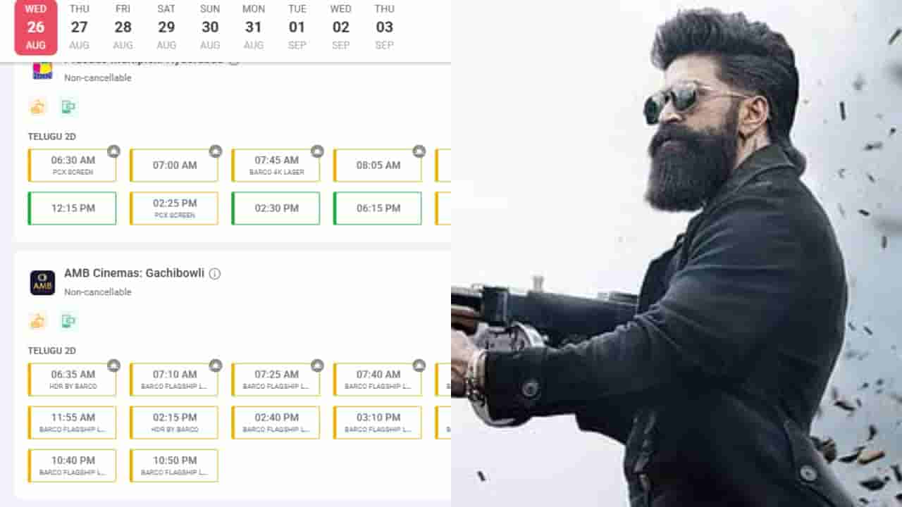 ತೆಲಂಗಾಣದಲ್ಲಿ ‘ಟಾಕ್ಸಿಕ್’ ಅಬ್ಬರ, ಗಂಟೆಯಲ್ಲೇ ಹೌಸ್ಫುಲ್