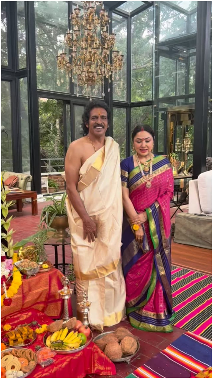 ವರಮಹಾಲಕ್ಷ್ಮಿ ಹಬ್ಬದ ಖುಷಿಯಲ್ಲಿ ಉಪೇಂದ್ರ ಪ್ರಿಯಾಂಕಾ