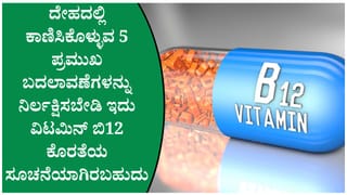 ವಿಟಮಿನ್ ಬಿ12 ಕಡಿಮೆಯಾದರೆ ದೇಹದಲ್ಲಿ ಏನಾಗುತ್ತದೆ? ವೈದ್ಯರು ಹೇಳಿದ ಈ 5 ಲಕ್ಷಣಗಳನ್ನು ನಿರ್ಲಕ್ಷಿಸಬೇಡಿ