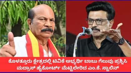 ಕೊಳತ್ತೂರಿನಲ್ಲಿ ಮರು ಮತಎಣಿಕೆಗೆ ಆಗ್ರಹಿಸಿ ಕೋರ್ಟ್​ ಮೊರೆಹೋದ ಸ್ಟಾಲಿನ್