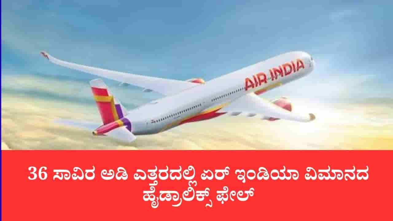 36 ಸಾವಿರ ಅಡಿ ಎತ್ತರದಲ್ಲಿ ಏರ್ ಇಂಡಿಯಾ ವಿಮಾನದ ಹೈಡ್ರಾಲಿಕ್ಸ್ ಫೇಲ್: 24 ಪ್ರಯಾಣಿಕರಿಗೆ ಗಾಯ, ಮುಖ್ಯ ಪೈಲಟ್ಗೆ ಗೇಟ್ ಪಾಸ್