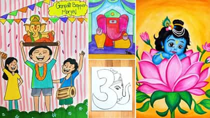 ಅನಂತ್ ಚತುರ್ದಶಿ: ಮಕ್ಕಳಿಗಾಗಿ ಆಕರ್ಷಕ ಗಣೇಶೋತ್ಸವ ಚಿತ್ರಕಲೆ ಕಲ್ಪನೆಗಳು!