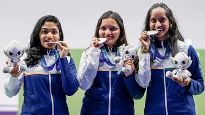 ಏಷ್ಯನ್ ಗೇಮ್ಸ್​: ಪದಕಗಳ ಸಂಖ್ಯೆ ಆರಕ್ಕೇರಿಸಿದ ಭಾರತ