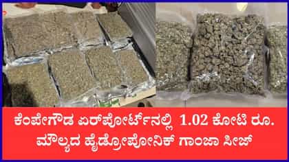 ಬೆಂಗಳೂರು ವಿಮಾನ ನಿಲ್ದಾಣದಲ್ಲಿ ಕಸ್ಟಮ್ಸ್ ಭಾರಿ ಕಾರ್ಯಾಚರಣೆ