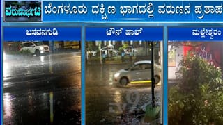 ಬೆಂಗಳೂರಿನಲ್ಲಿ ರಾತ್ರಿಯಿಡೀ ಮಳೆ ಅಬ್ಬರ: ಮಲ್ಲೇಶ್ವರಂನಲ್ಲಿ ಮರಬಿದ್ದು 2 ಕಾರುಗಳು ಜಖಂ