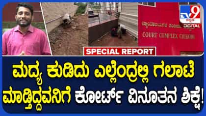 ಎಣ್ಣೆ ಮತ್ತಲ್ಲಿ ರಾದ್ಧಾಂತ ಮಾಡಿದ್ದ ವ್ಯಕ್ತಿಗೆ ವಿನೂತನ ಶಿಕ್ಷೆ: ಕೋರ್ಟ್​​ನಿಂದ ಪರಿಸರ ಸ್ನೇಹಿ ತೀರ್ಪು