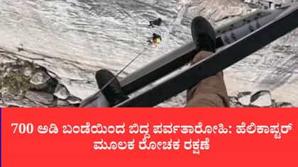 700 ಅಡಿ ಬಂಡೆಯಿಂದ ಬಿದ್ದ ಪರ್ವತಾರೋಹಿ