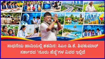 ಸಿಎಂ ಡಿ.ಕೆ. ಶಿವಕುಮಾರ್ ಸರ್ಕಾರಕ್ಕೆ 100 ದಿನ