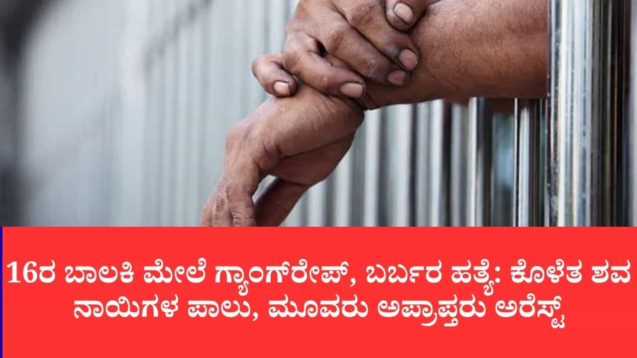 ಟೆಂಪೋದಲ್ಲಿ 16ರ ಬಾಲಕಿ ಮೇಲೆ ಗ್ಯಾಂಗ್ರೇಪ್, ಬರ್ಬರ ಹತ್ಯೆ: ಕೊಳೆತ ಶವ ನಾಯಿಗಳ ಪಾಲು, ಮೂವರು ಅಪ್ರಾಪ್ತರು ಅರೆಸ್ಟ್ ಟೆಂಪೋದಲ್ಲಿ 16ರ ಬಾಲಕಿ ಮೇಲೆ ಗ್ಯಾಂಗ್ರೇಪ್, ಬರ್ಬರ ಹತ್ಯೆ: ಕೊಳೆತ ಶವ ನಾಯಿಗಳ ಪಾಲು, ಮೂವರು ಅಪ್ರಾಪ್ತರು ಅರೆಸ್ಟ್