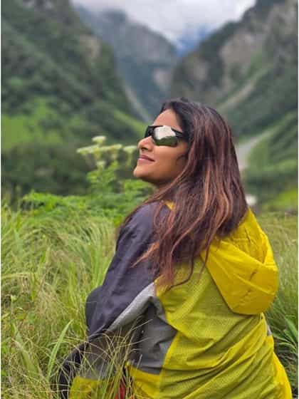 ಪ್ರಕೃತಿ ಮಧ್ಯೆ ಕಳೆದು ಹೋದ ನಟಿ ಸಂಗೀತಾ ಶೃಂಗೇರಿ 