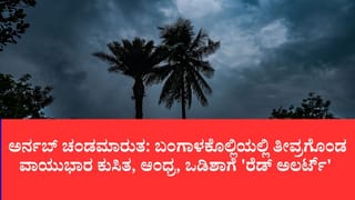 ಅರ್ನಬ್ ಚಂಡಮಾರುತ: ಬಂಗಾಳಕೊಲ್ಲಿಯಲ್ಲಿ ತೀವ್ರಗೊಂಡ ವಾಯುಭಾರ ಕುಸಿತ, ಆಂಧ್ರ, ಒಡಿಶಾಗೆ ‘ರೆಡ್ ಅಲರ್ಟ್’