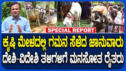 ಧಾರವಾಡ ಕೃಷಿ ಮೇಳದಲ್ಲಿ ಎಲ್ಲರ ಗಮನ ಸೆಳೆದ ವಿವಿಧ ತಳಿಯ ಜಾನುವಾರು!