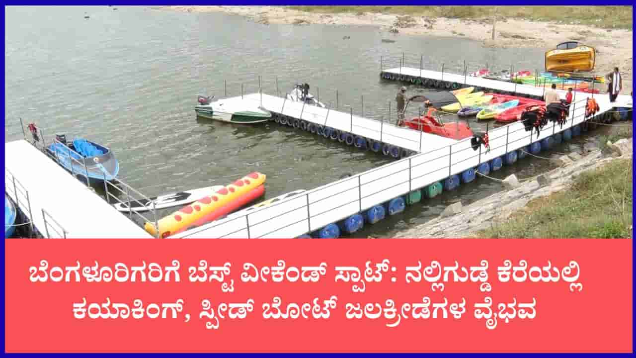 ಬಿಡದಿ ಅಂದ್ರೆ ತಟ್ಟೆ ಇಡ್ಲಿ ಮಾತ್ರವಲ್ಲ: ನಲ್ಲಿಗುಡ್ಡೆ ಕೆರೆಯಲ್ಲಿ ಜಲಕ್ರೀಡೆ ವೈಭವ; ವೀಕೆಂಡ್ ಪ್ಲಾನ್ಗೆ ಬೆಸ್ಟ್ ಪ್ರವಾಸಿ ತಾಣ