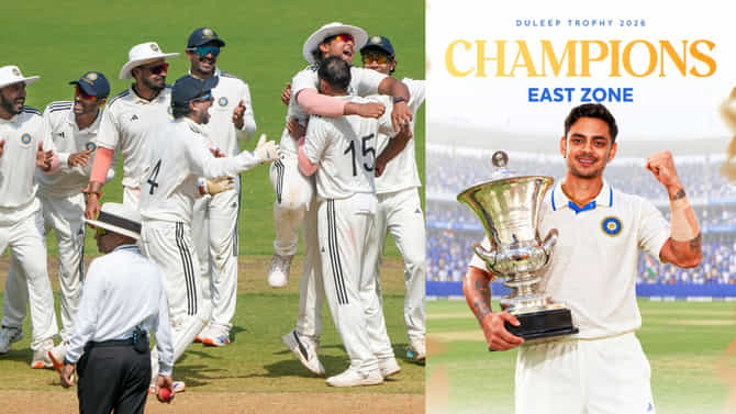 13 ವರ್ಷಗಳ ಬಳಿಕ ದುಲೀಪ್ ಟ್ರೋಫಿ ಗೆದ್ದ ಪೂರ್ವ ವಲಯ