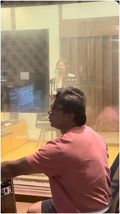 ಪುತ್ರಿ ಮೋನಿಷಾಗೆ ದುನಿಯಾ ವಿಜಯ್ ಡಬ್ಬಿಂಗ್ ಪಾಠ