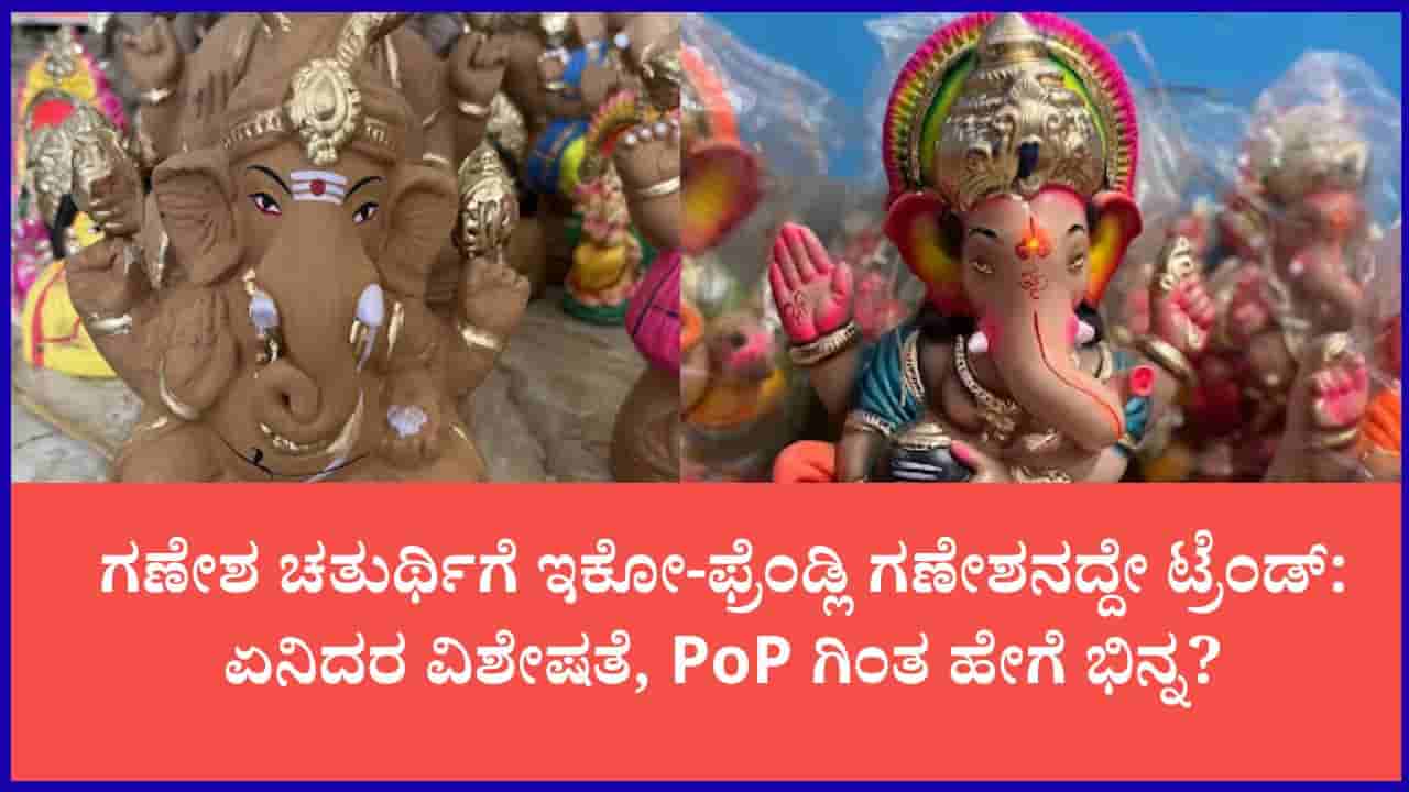 ಪಿಓಪಿಗೂ ಈ ಪರಿಸರ ಸ್ನೇಹಿ ಗಣೇಶ ಮೂರ್ತಿಗೂ ಇರುವ ವ್ಯತ್ಯಾಸ ಏನು? ಪರಿಸರ ಸ್ನೇಹಿ ಗಣೇಶ ಬೆಂಗಳೂರಿನಲ್ಲಿ ಎಲ್ಲಿ ಸಿಗುತ್ತದೆ ?