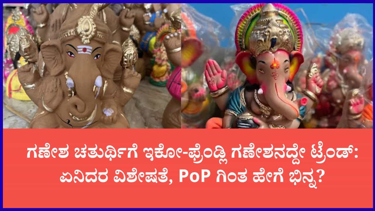 ಪಿಓಪಿಗೂ ಈ ಪರಿಸರ ಸ್ನೇಹಿ ಗಣೇಶ ಮೂರ್ತಿಗೂ ಇರುವ ವ್ಯತ್ಯಾಸ ಏನು? ಪರಿಸರ ಸ್ನೇಹಿ ಗಣೇಶ ಬೆಂಗಳೂರಿನಲ್ಲಿ ಎಲ್ಲಿ ಸಿಗುತ್ತದೆ ?