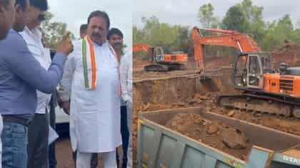 ಎತ್ತಿನಹೊಳೆ ಯೋಜನೆಯ ಕಾಮಗಾರಿ ವೀಕ್ಷಿಸಿದ ಸಚಿವ ಚಲುವರಾಯಸ್ವಾಮಿ