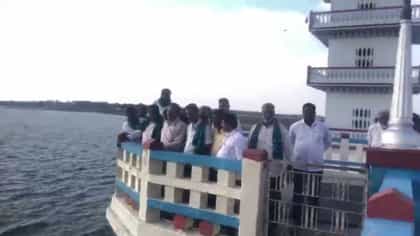 ಕಬಿನಿ ಜಲಾಶಯಕ್ಕೆ ರೈತರ ಮುತ್ತಿಗೆ