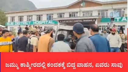 ಕುಪ್ವಾರಾದಲ್ಲಿ ಕಂದಕಕ್ಕೆ ಉರುಳಿದ ಟಾಟಾ ಸುಮೋ