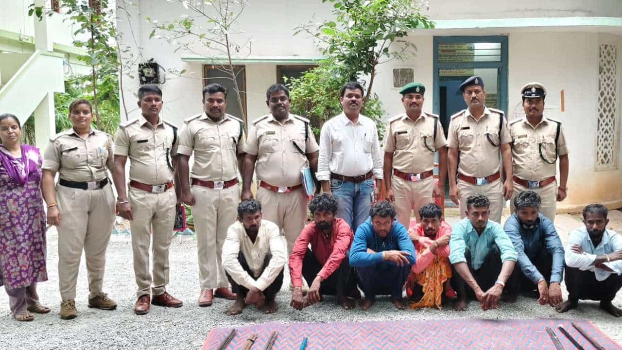 ಯಾದಗಿರಿ: ನವಿಲುಗಳನ್ನ ಬೇಟೆಯಾಡಿದ್ದ 7 ಜನರ ಬಂಧನ; 6 ನಾಡ ಬಂದೂಕು ವಶಕ್ಕೆ