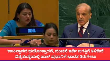 ವಿಶ್ವಸಂಸ್ಥೆಯಲ್ಲಿ ಪಾಕ್ ಪ್ರಧಾನಿಯ​​ ಬೆವರಿಳಿಸಿದ ಭಾರತದ ಮಹಿಳಾ ಅಧಿಕಾರಿ
