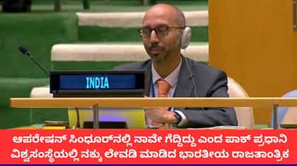 ಪಾಕ್ ಪ್ರಧಾನಿಯ ಸುಳ್ಳು ಹೇಳಿಕೆಗೆ ನಕ್ಕು ತಲೆಯಾಡಿಸಿದ ಭಾರತೀಯ ರಾಜತಾಂತ್ರಿಕ