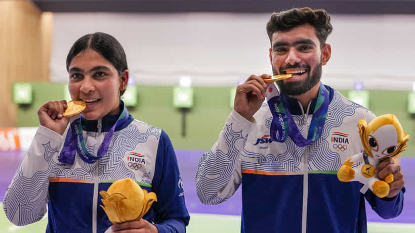 ಏಷ್ಯನ್ ಗೇಮ್ಸ್ 2026: ಏರ್ ಪಿಸ್ತೂಲ್ ಮಿಶ್ರ ತಂಡ ಸ್ಪರ್ಧೆಯಲ್ಲಿ ಭಾರತಕ್ಕೆ 2ನೇ ಚಿನ್ನ