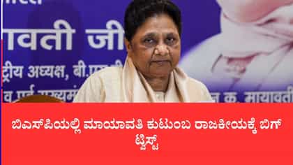 ಬಿಎಸ್‌ಪಿಯಲ್ಲಿ ಮಾಯಾವತಿ ಕುಟುಂಬ ರಾಜಕೀಯಕ್ಕೆ ಬಿಗ್ ಟ್ವಿಸ್ಟ್