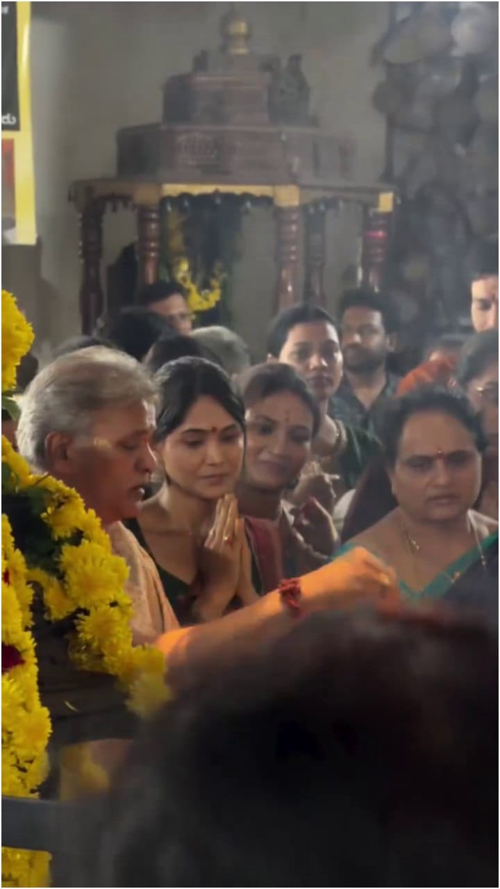 ರಾಯರ ಪೂಜೆ ಮಾಡಿದ ಮೋಕ್ಷಿತಾ ಪೈ
