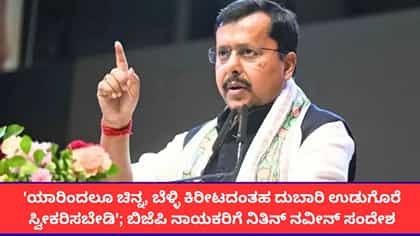 ದುಬಾರಿ ಉಡುಗೊರೆ ಸ್ವೀಕರಿಸಬೇಡಿ; ಬಿಜೆಪಿ ನಾಯಕರಿಗೆ ನಿತಿನ್ ನವೀನ್ ಸಂದೇಶ