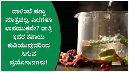 ದಾಳಿಂಬೆ ಎಲೆಗಳ ಕಷಾಯ ಆರೋಗ್ಯ ಪ್ರಯೋಜನಗಳು