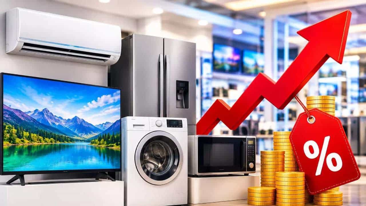 Price Hike: ಟಿವಿಯಿಂದ ಎಸಿ, ಫ್ರಿಜ್ವರೆಗೆ ಬೆಲೆ ಏರಿಕೆ; ಹಬ್ಬದ ಖರೀದಿಗೂ ಮುನ್ನ ಈ ವಿಷಯ ತಿಳಿಯಿರಿ Price Hike: ಟಿವಿಯಿಂದ ಎಸಿ, ಫ್ರಿಜ್ವರೆಗೆ ಬೆಲೆ ಏರಿಕೆ; ಹಬ್ಬದ ಖರೀದಿಗೂ ಮುನ್ನ ಈ ವಿಷಯ ತಿಳಿಯಿರಿ