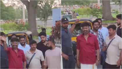 ಆಟೋದಲ್ಲಿ ಸೋಮನಾಥಪುರ ದೇವಾಲಯಕ್ಕೆ ಬಂದ ರಜನಿಕಾಂತ್