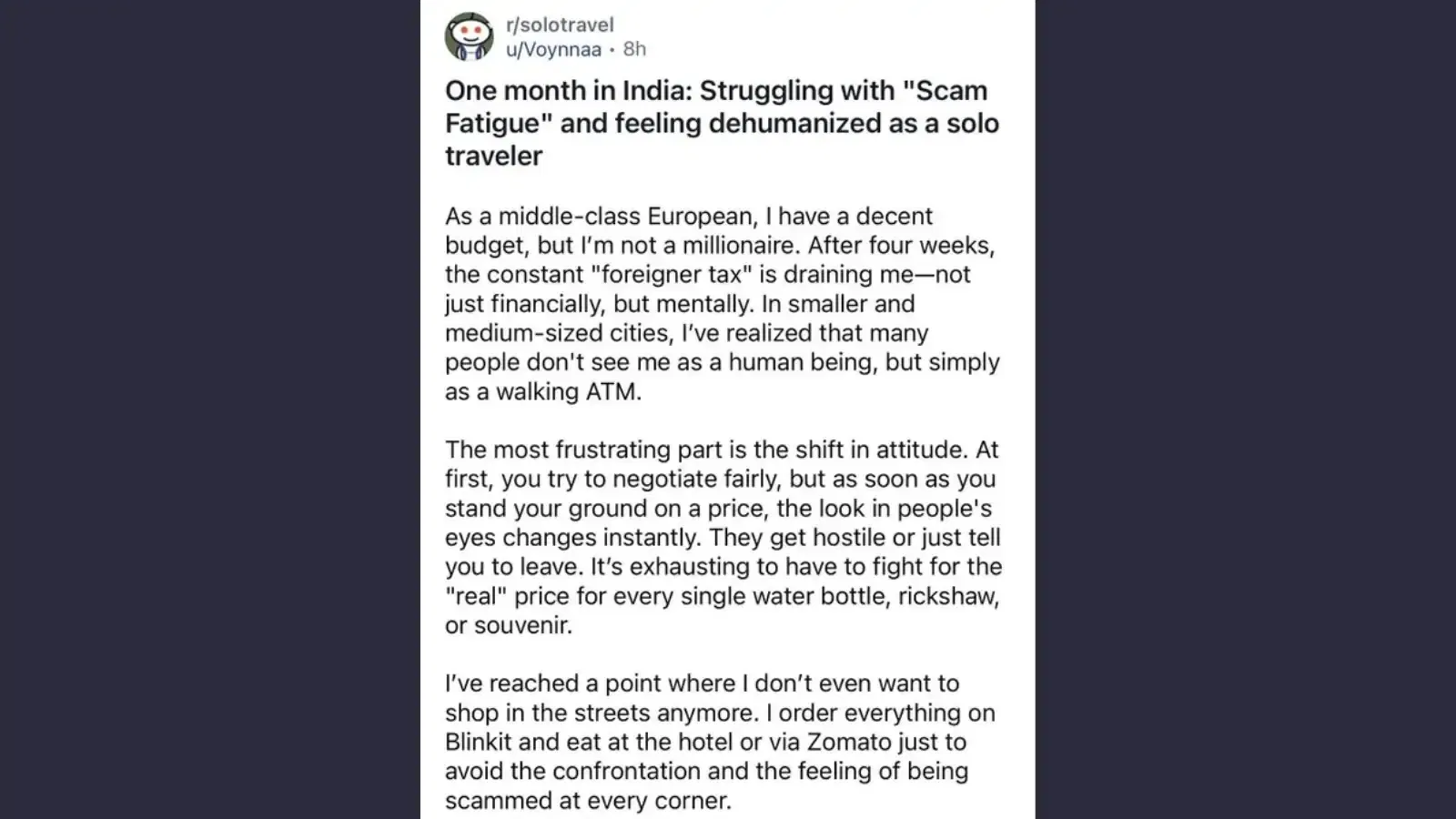 Reddit Post